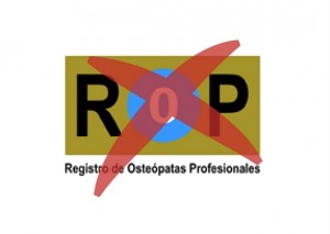 REGISTRO DE OSTEOPATAS PROFESIONALES ILEGAL